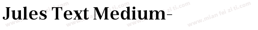 Jules Text Medium字体转换